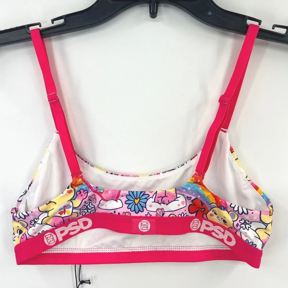 PSD x Care Bears Self Care Bralette Womens S Pink Nostalgic‎ Y2K Kawaii NWT
